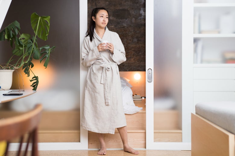 Rough Linen Robe